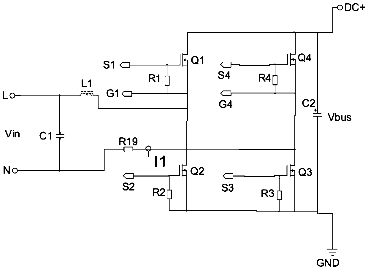 Vehicle-mounted bidirectional charger circuit of electric automobile