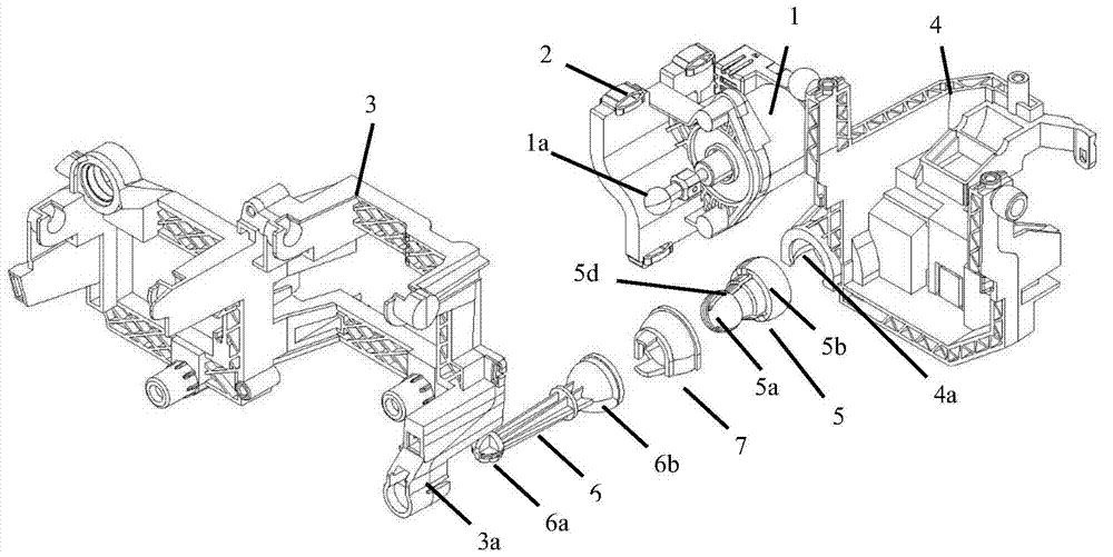 Double-ball connecting rod connection device used for vehicle lamp adjustable support connection