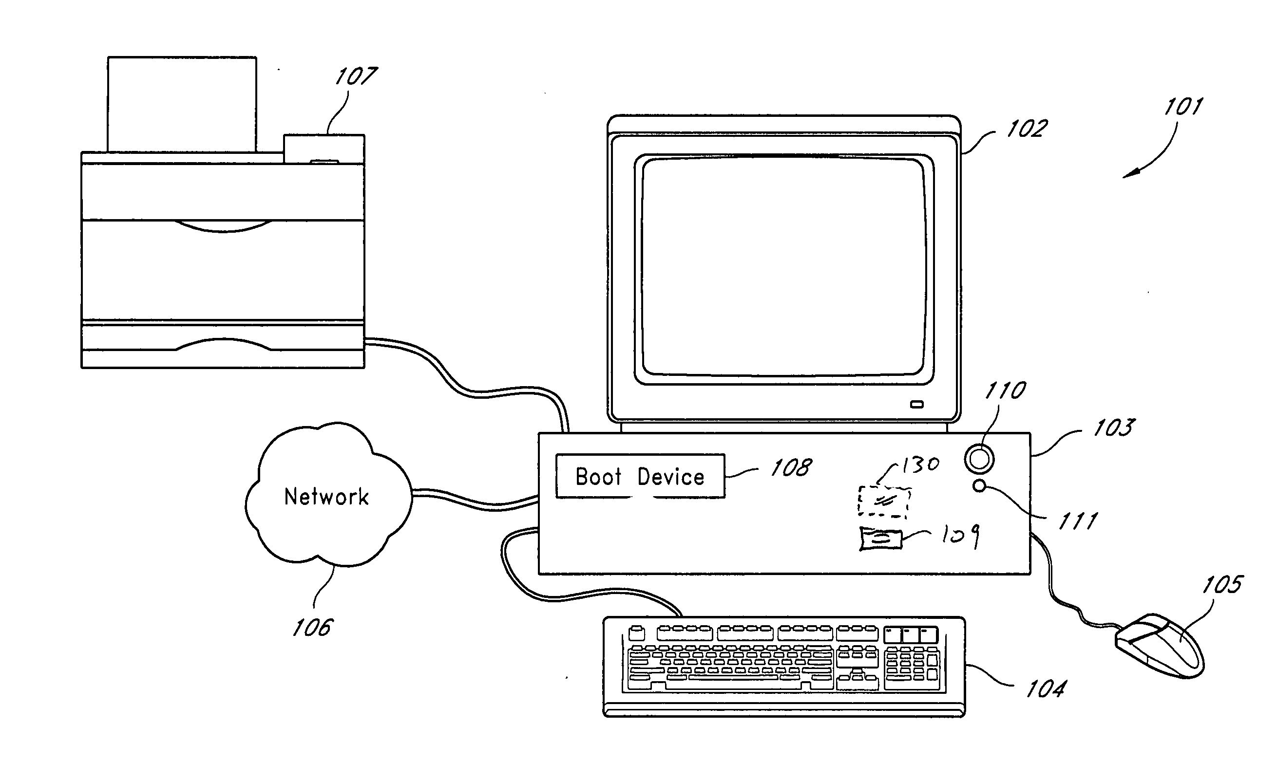 Virus-resistant computer with data interface for filtering data