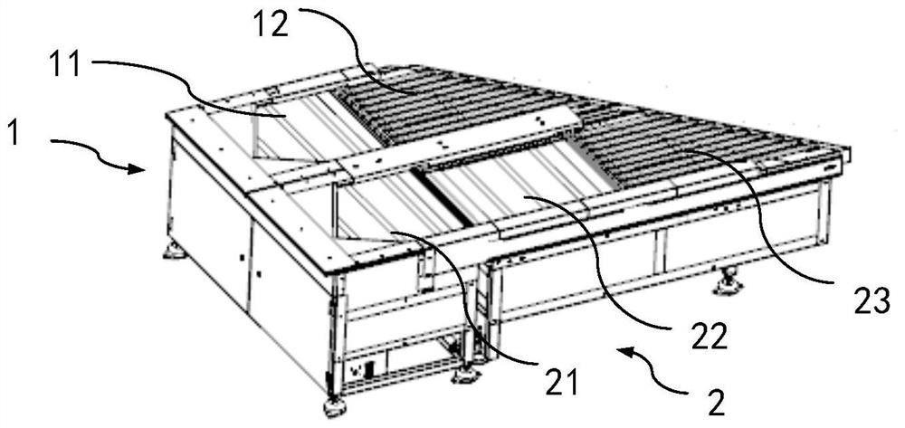 Combined package feeding device