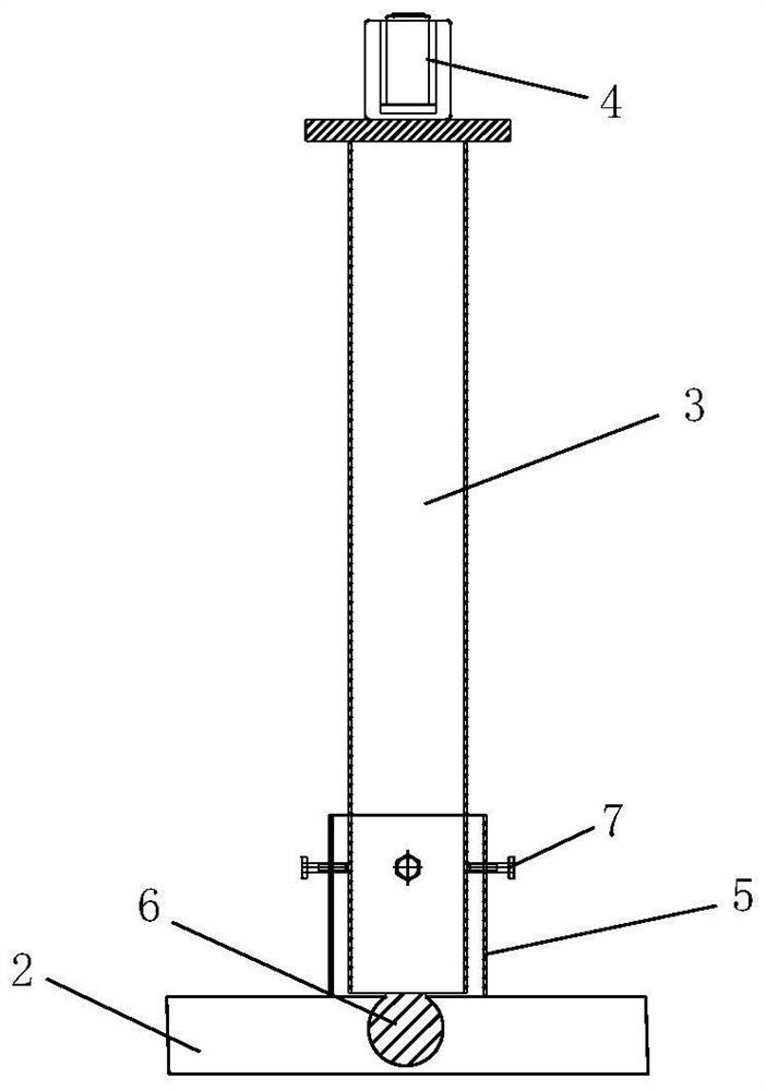 Auxiliary device for replacement of pipeline bearing beam