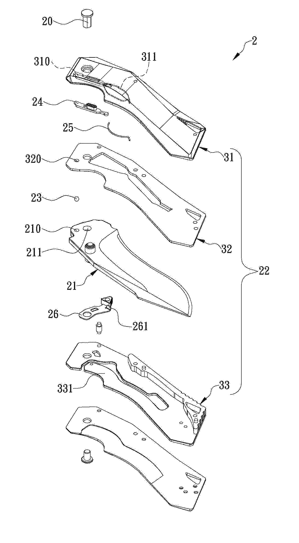 Knife configured to receive blade securely and safely