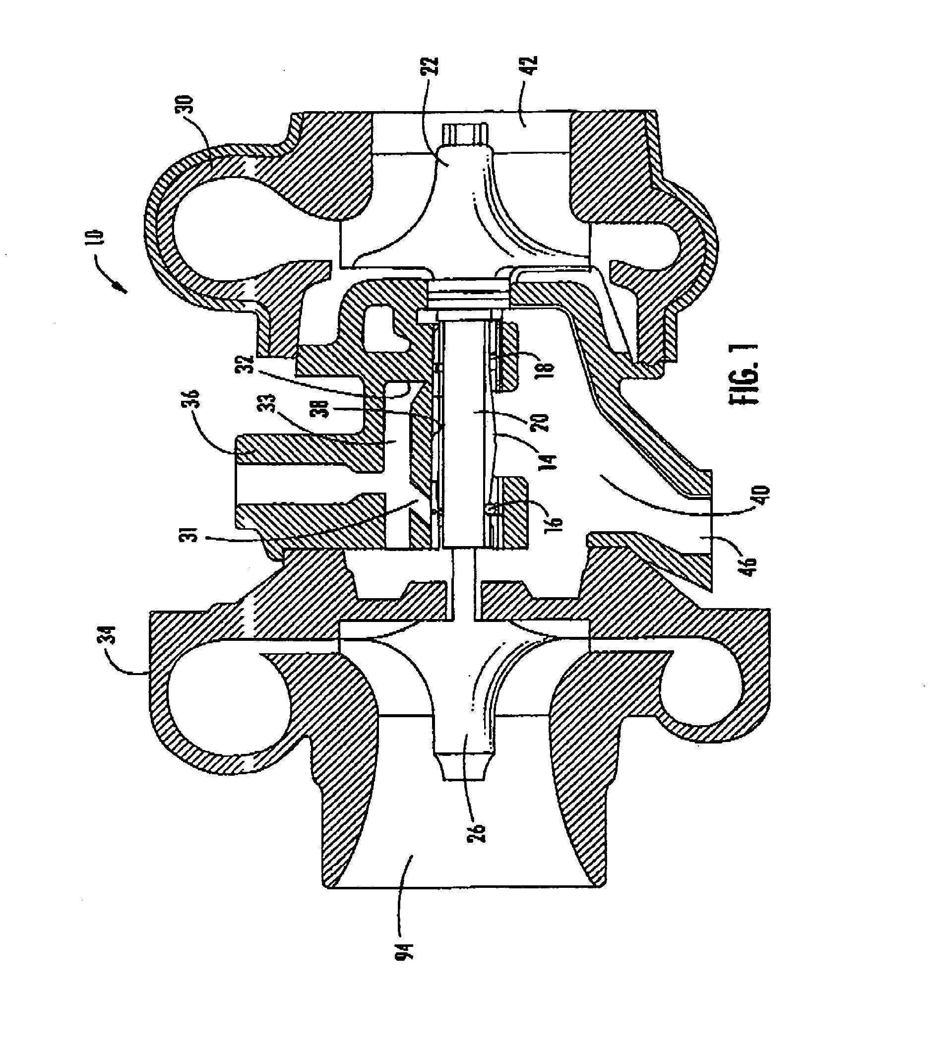 Bearing system for a turbocharger