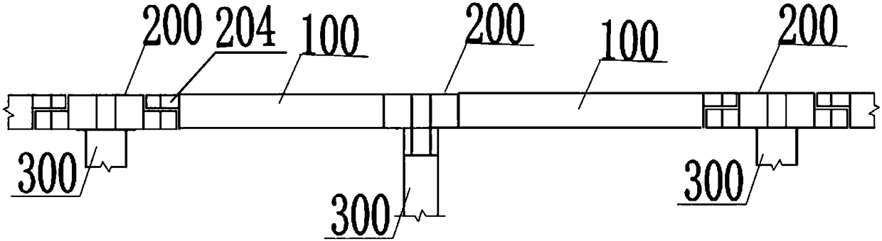 Integrated special bridge structure for bicycles and construction method thereof