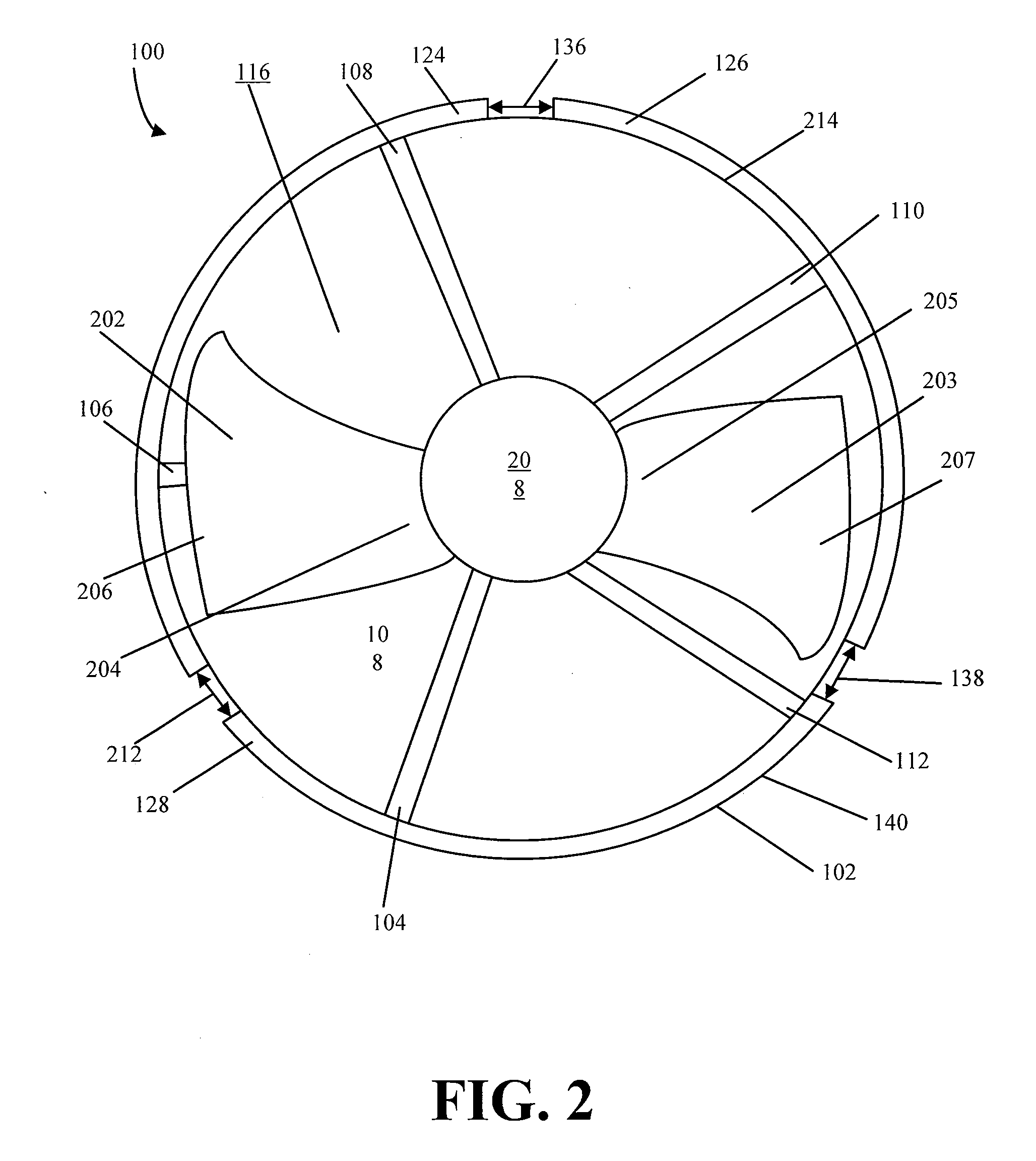 Fan with locking ring