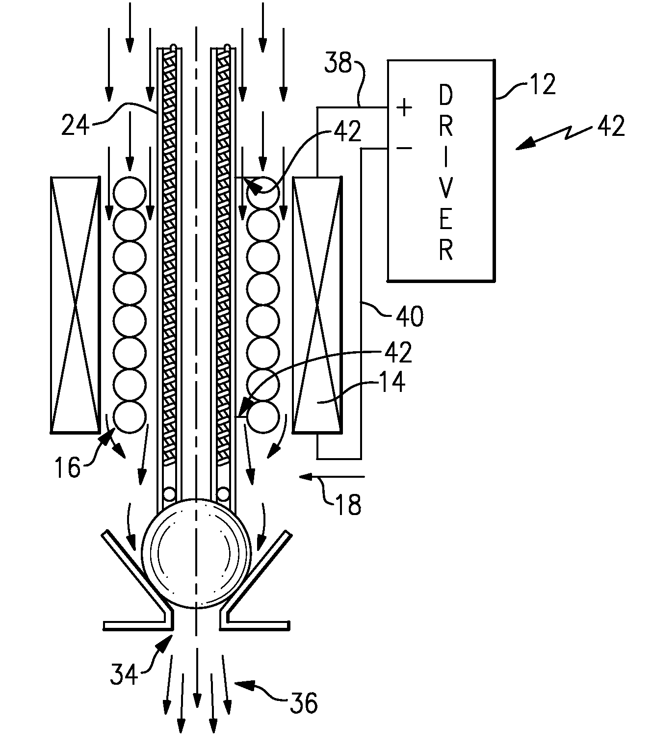 Inductive heated injector using additional coil