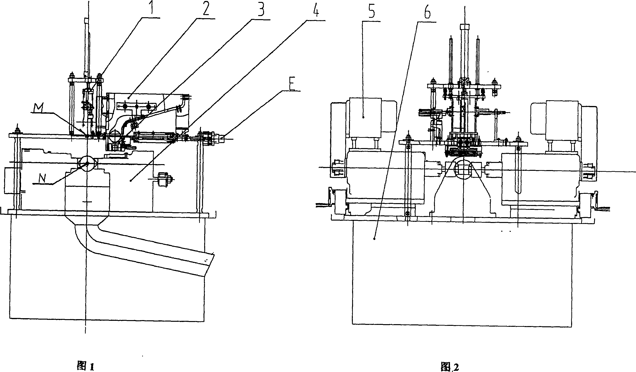 Automatic butt beveler of DC electric motor casings