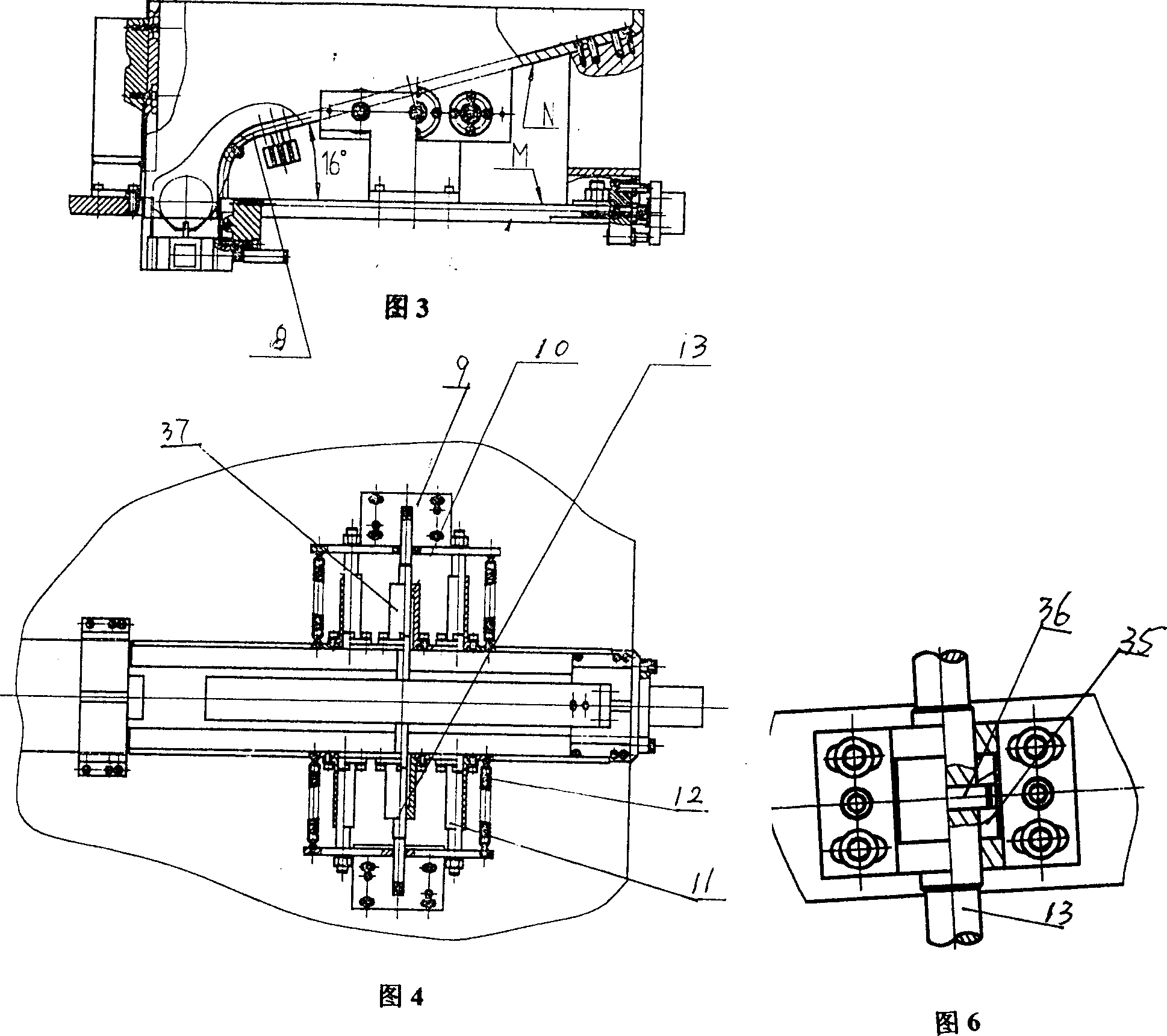 Automatic butt beveler of DC electric motor casings