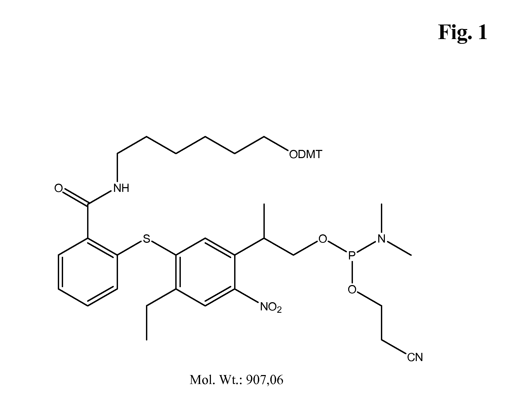 Photocleavable linker molecules with diarylsulphid backbone for transient bioconjugate synthesis