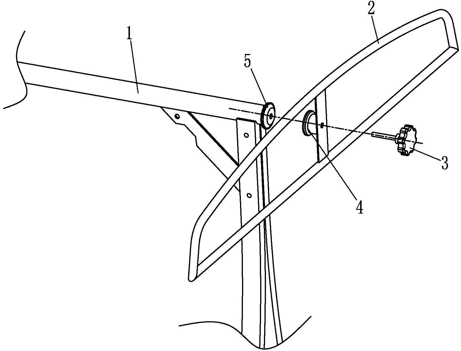 Rotating locking mechanism of ceiling