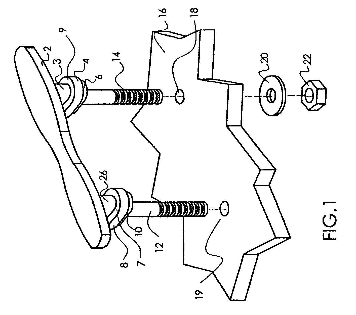 Cleat with gasket