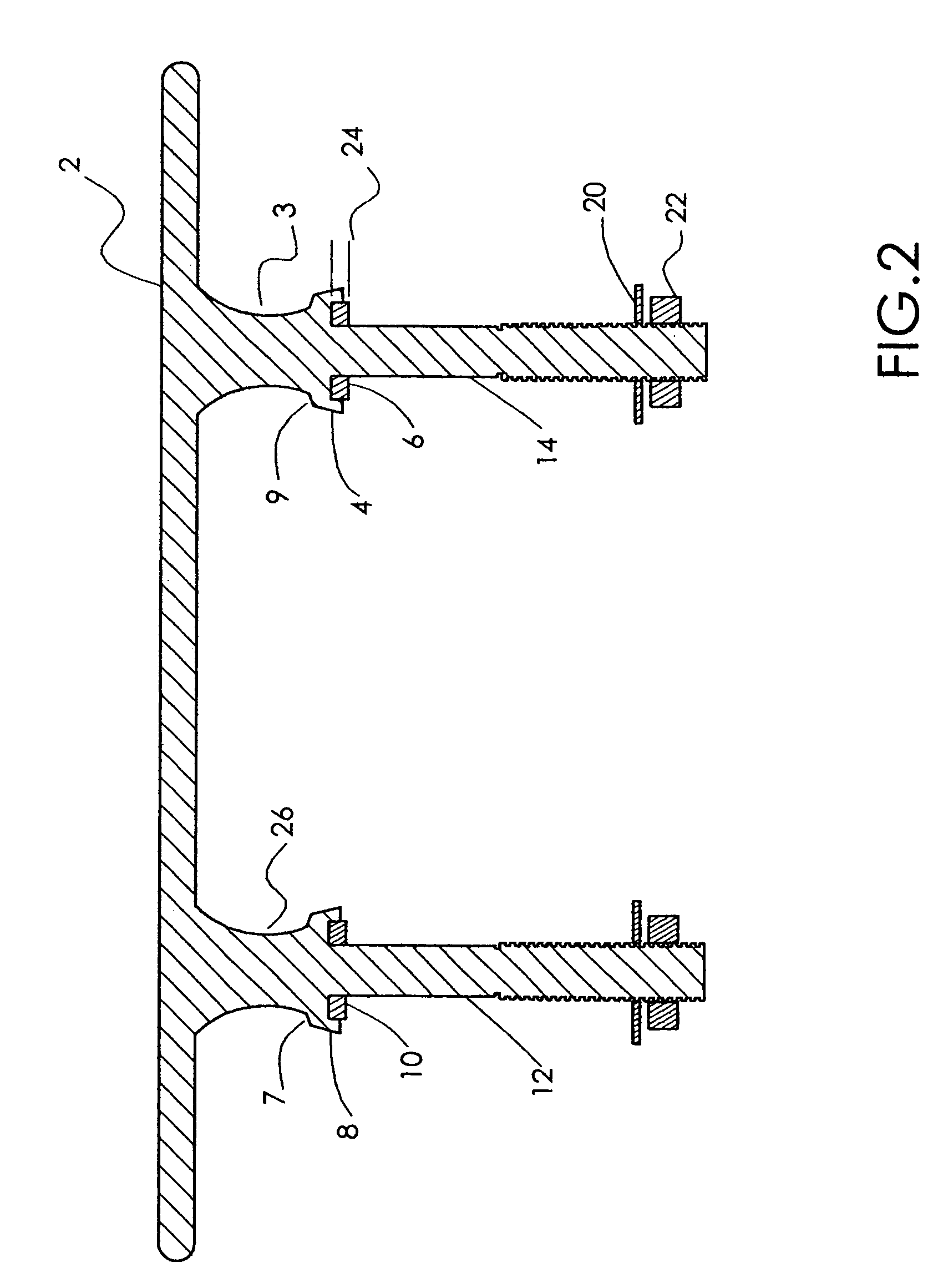 Cleat with gasket