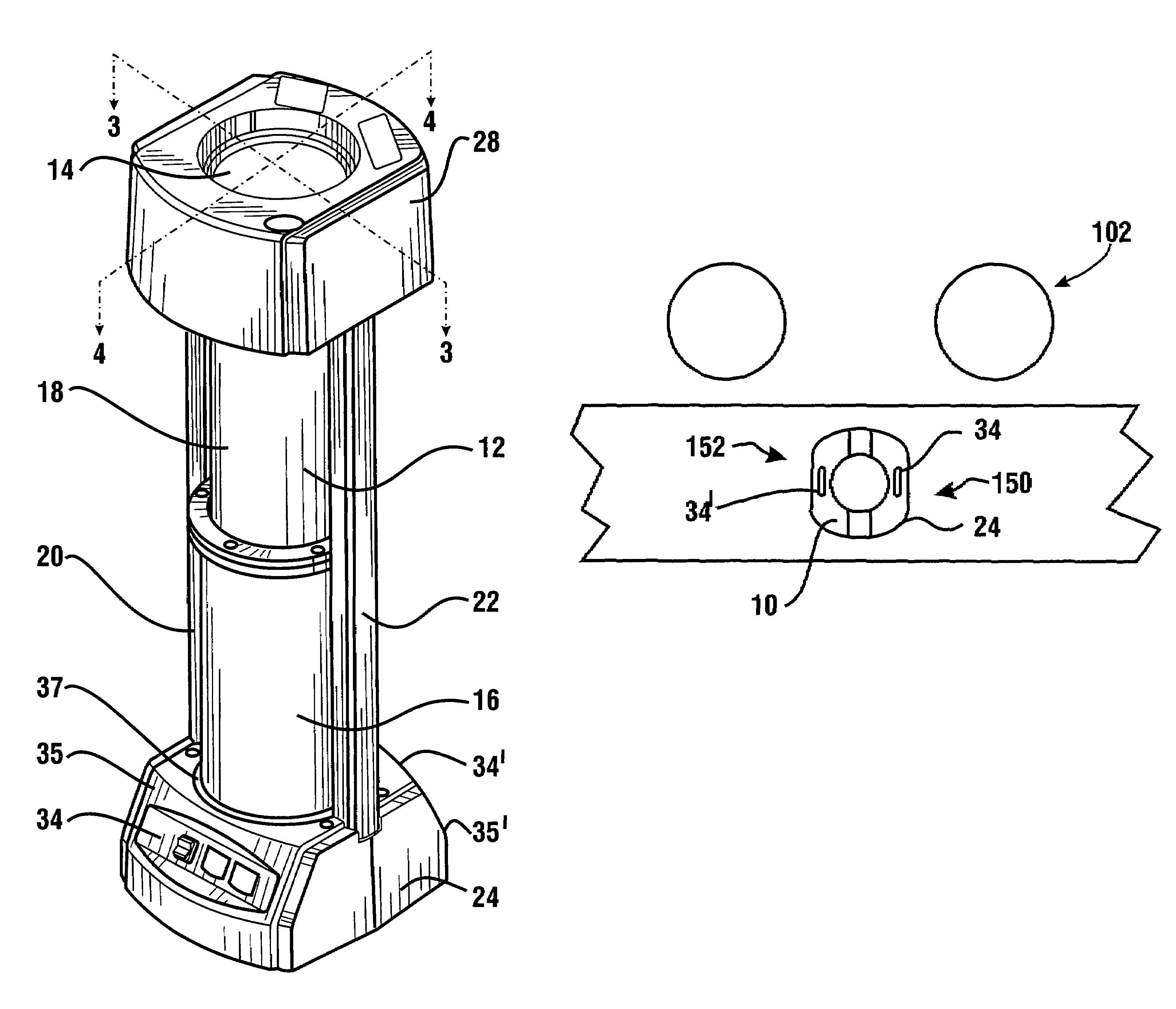 Pneumatic tube system terminal and method