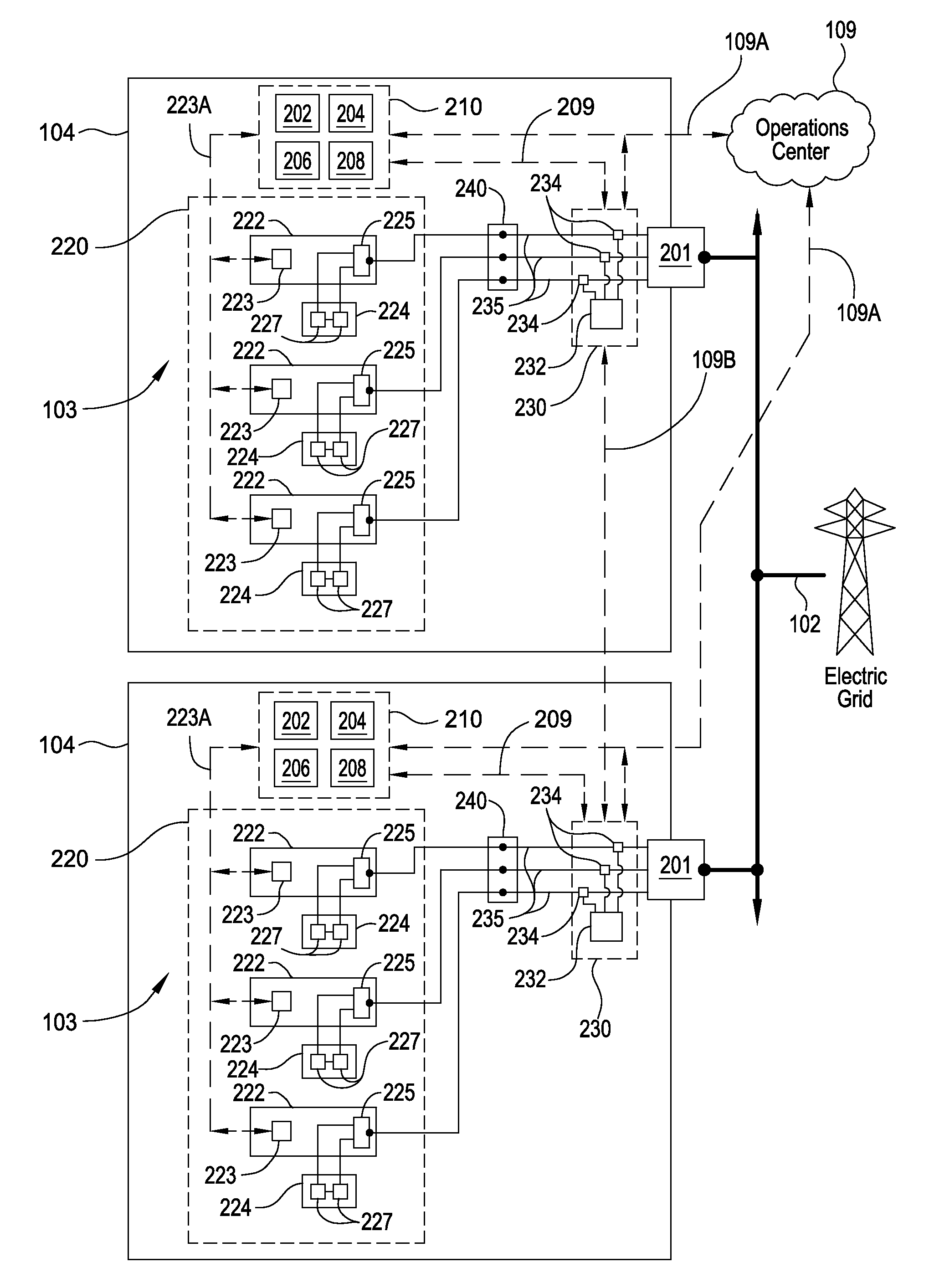 Method for balancing frequency instability on an electric grid using networked distributed energy storage systems