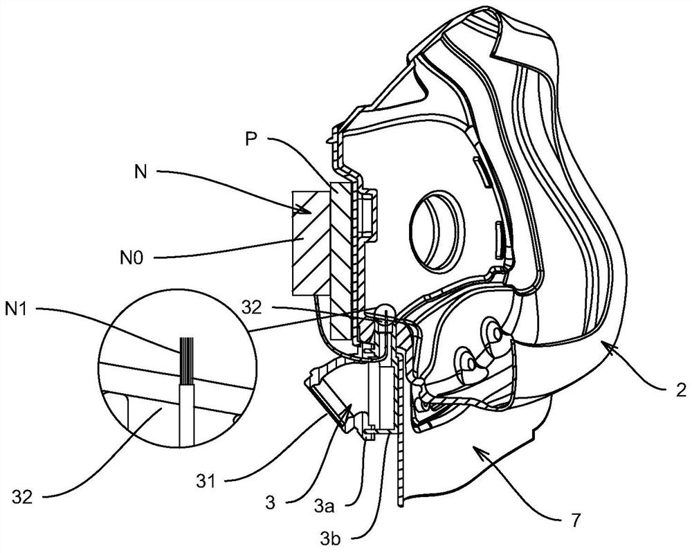 Wearable channel type negative ion device