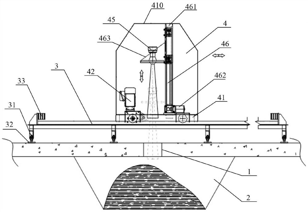 A material level detection device