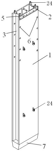 A construction method of underground diaphragm wall combined with prefabrication and cast-in-place