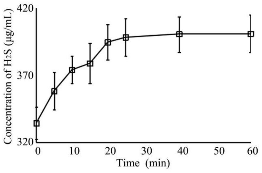 A kind of preparation method of hydrogen sulfide sustained-release gel and its application in the preparation of diabetic skin ulcer treatment medicine