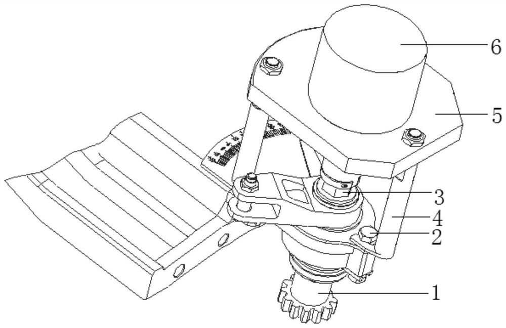 Angular displacement measuring tool for linkage mechanism of stator assembly of gas compressor and use method