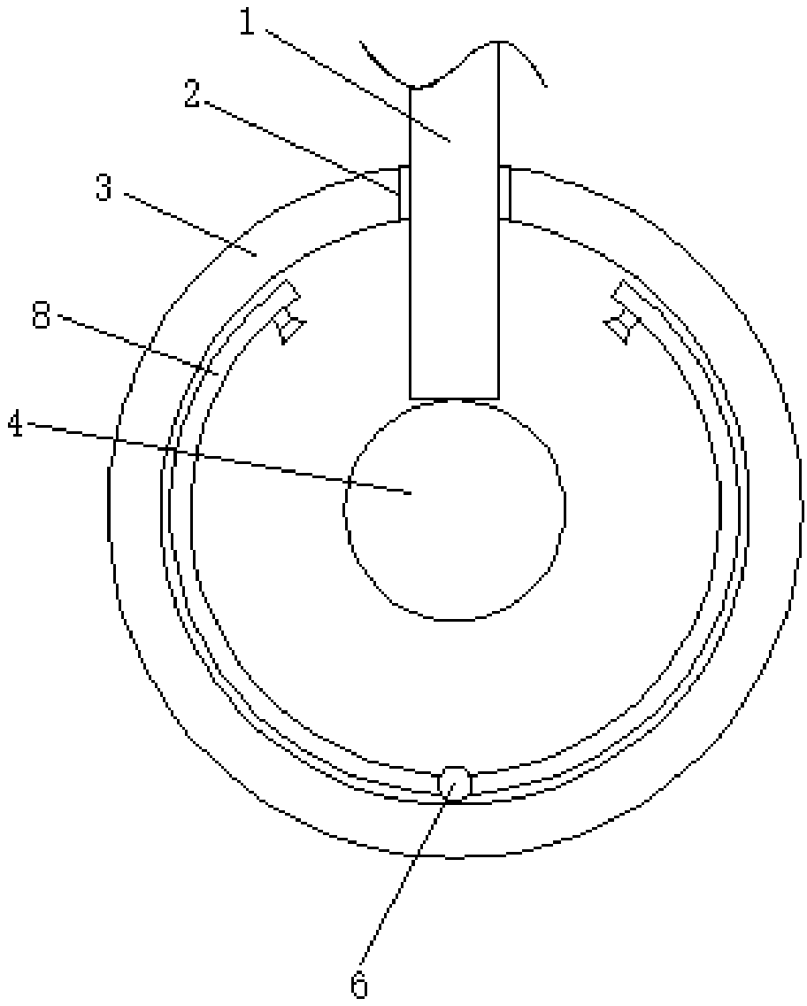 Motor shaft for automobile windscreen wipers