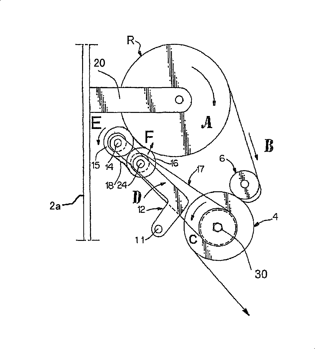 Supply roll surface drive for a dispensing apparatus