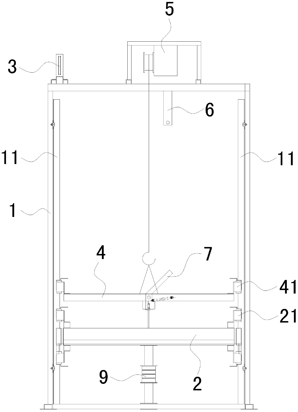 Elevator speed governor safety gear linkage testing platform