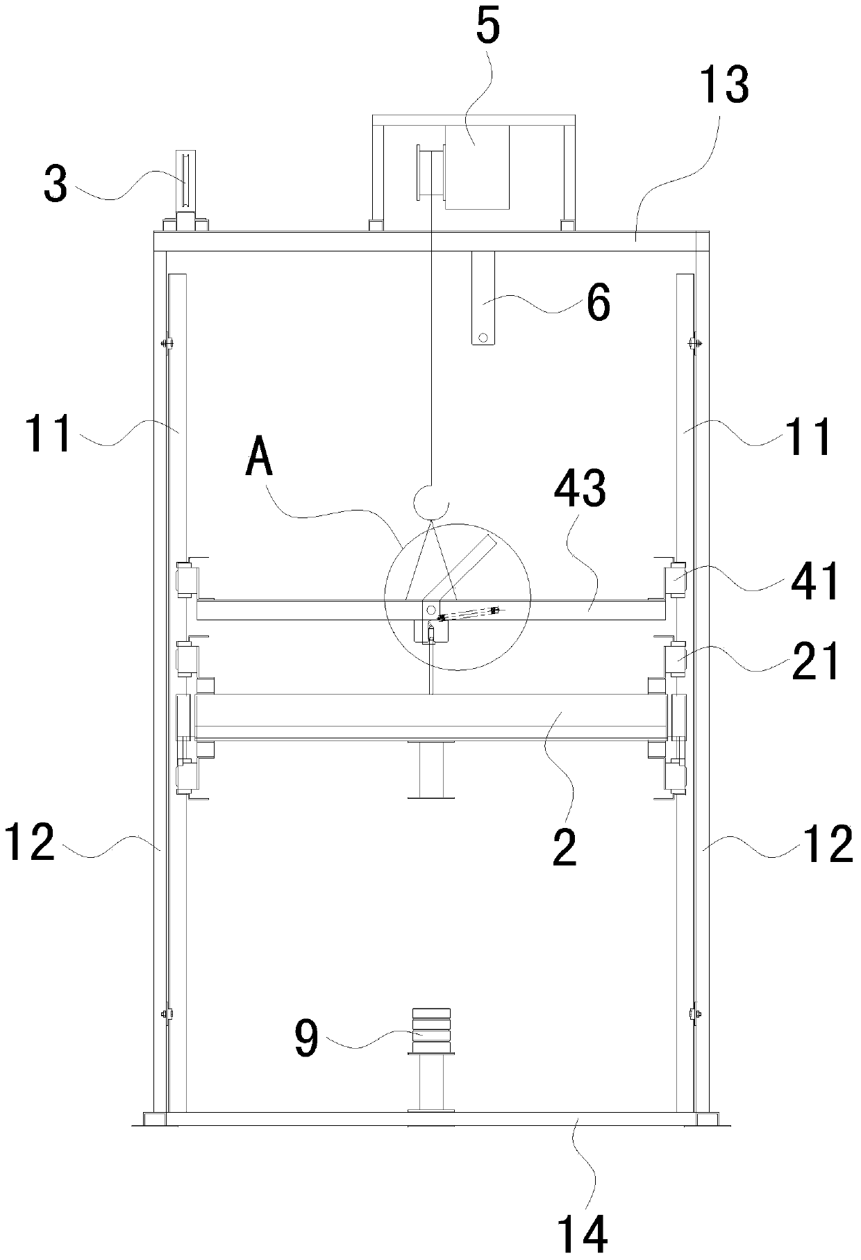 Elevator speed governor safety gear linkage testing platform