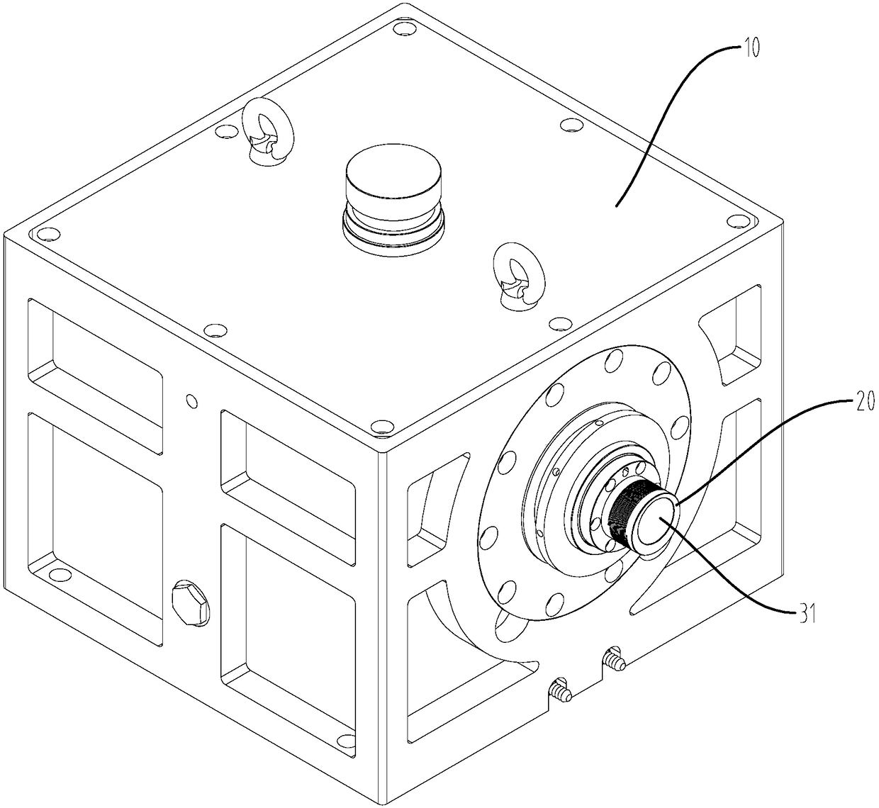 Dual-output gearbox