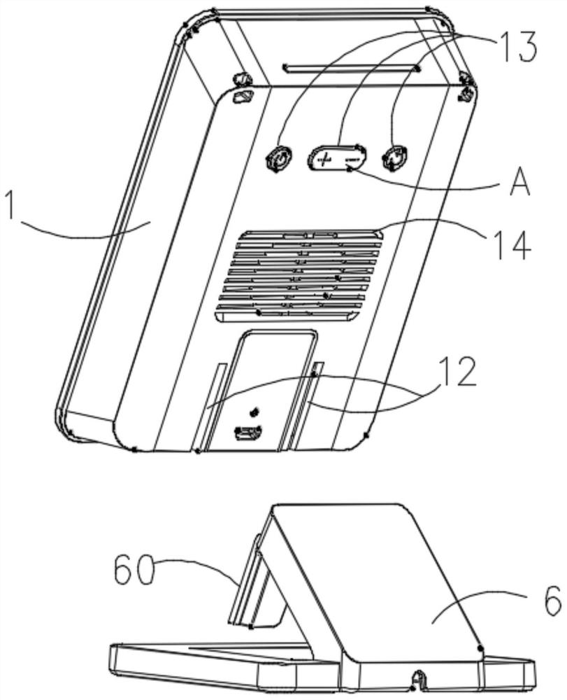 Voice broadcast box, control key and assembling method