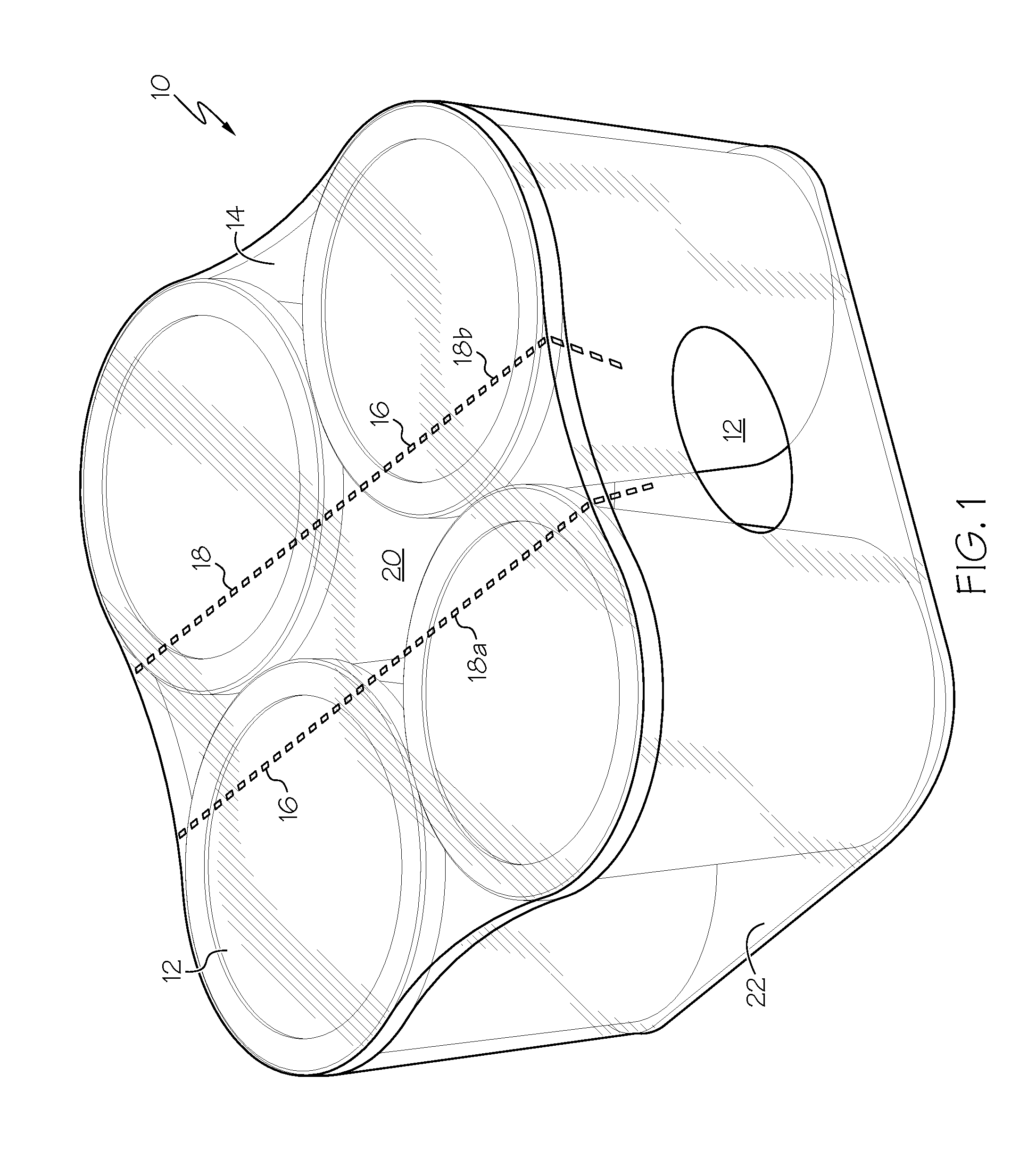 Package Assembly with Tear Away Film and Manufacturing System