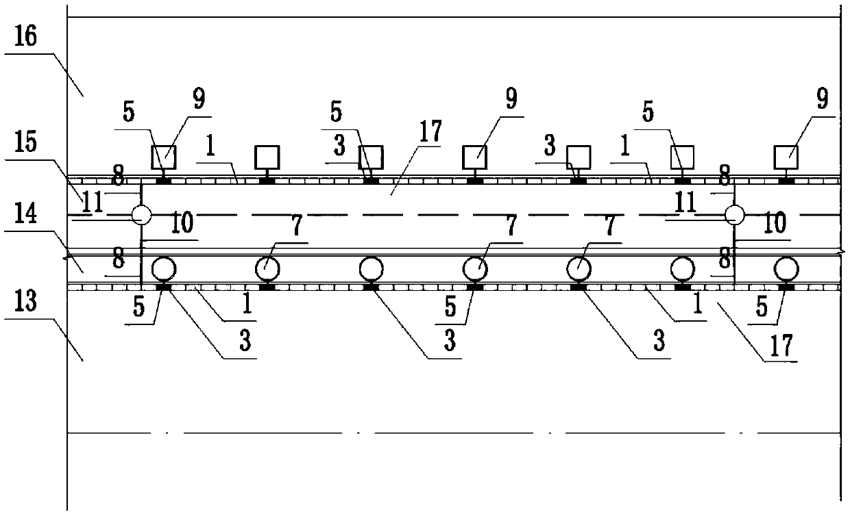 Construction method of urban road sponge engineering system combined with road surface maintenance