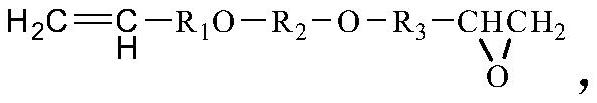 Epoxy-terminated vinyl ether monomer as well as preparation method and application thereof