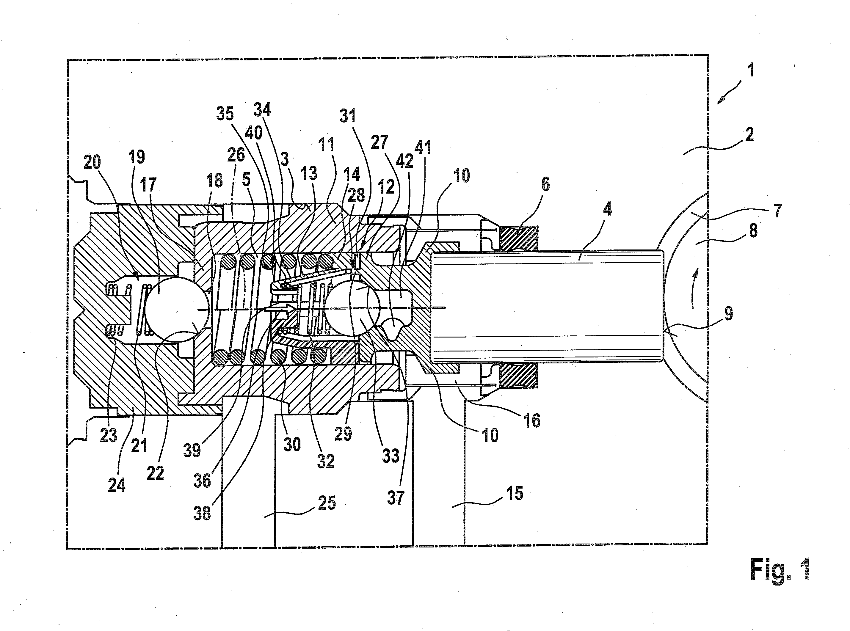 Plastic element, piston pump, and assembly method