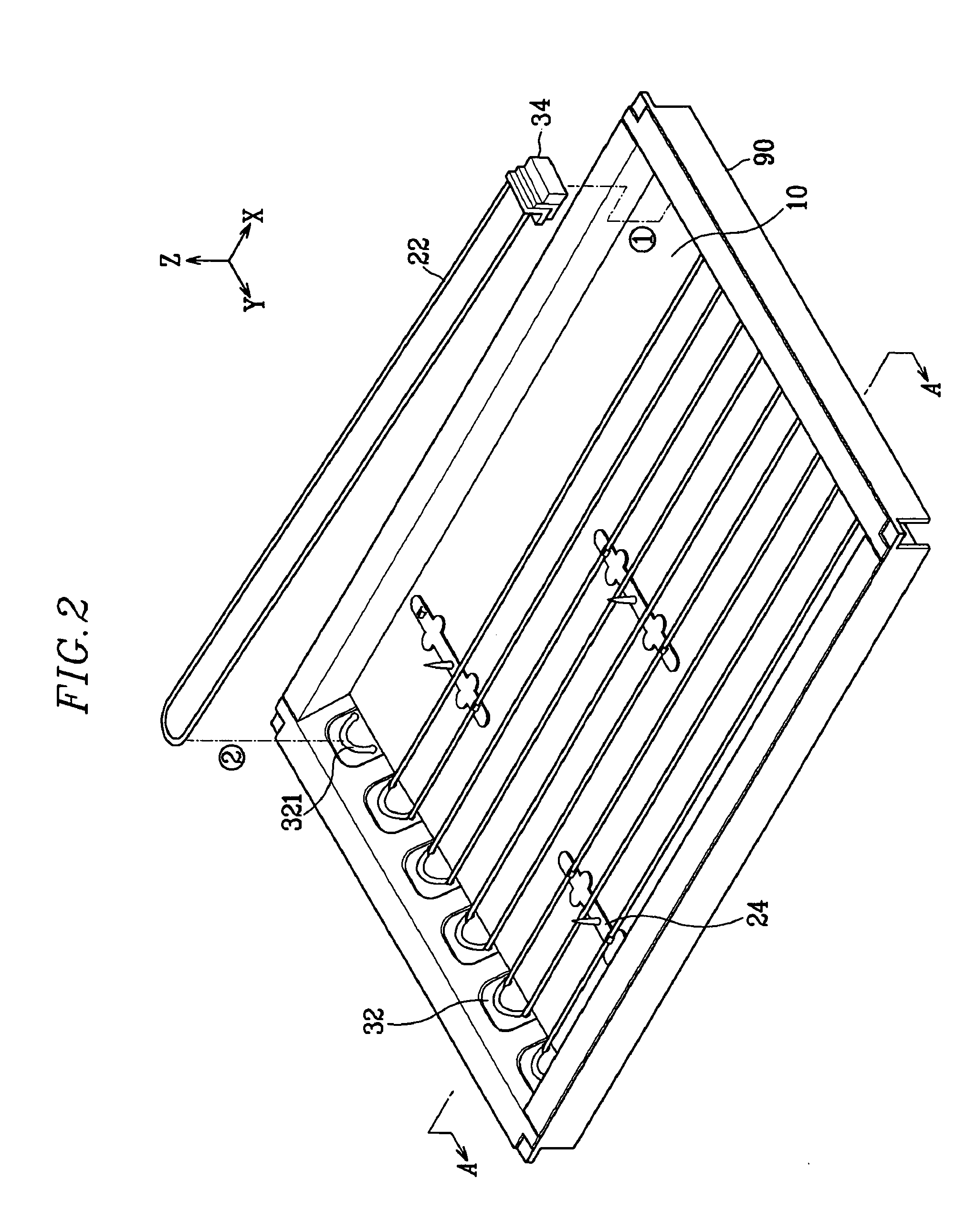 Backlight assembly with simplified structure and display device provided with the same