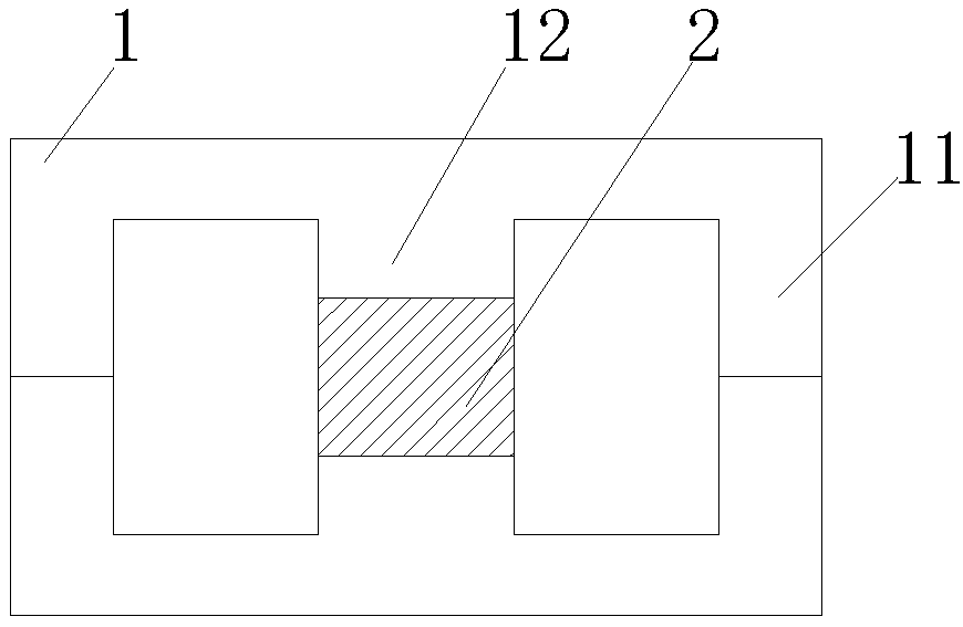 Magnetic core assembly for high-frequency transformer and high-frequency transformer