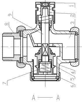 Delayed-closure single-control linked water-air four-way valve