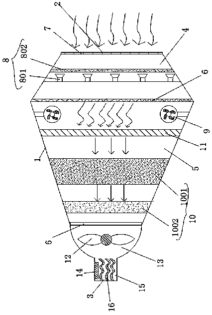Formaldehyde removal device for efficiently adsorbing formaldehyde and manufacture method thereof