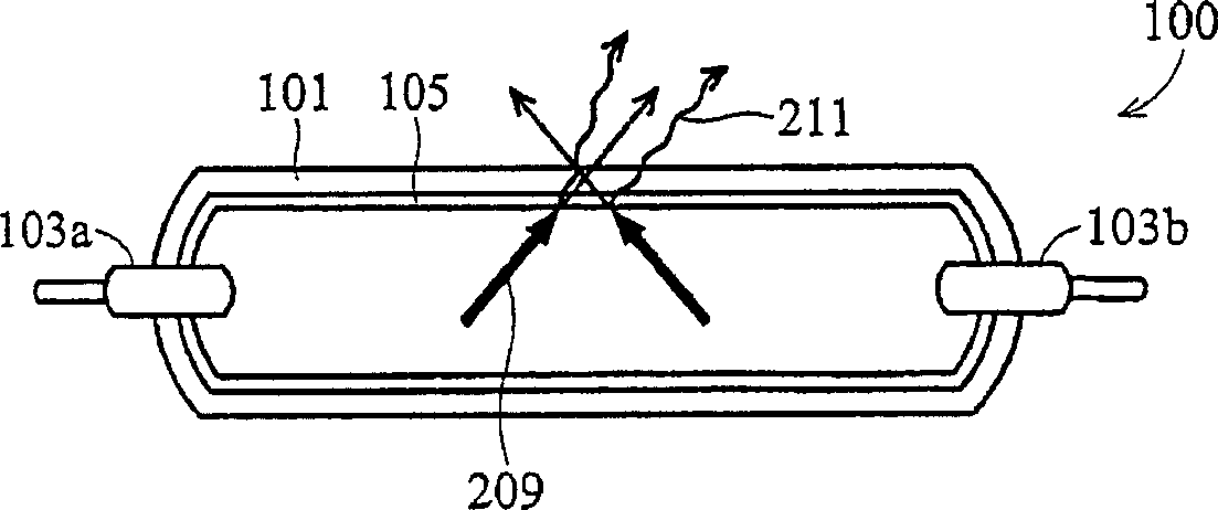 Fluorescent lamp tube and plane lamp