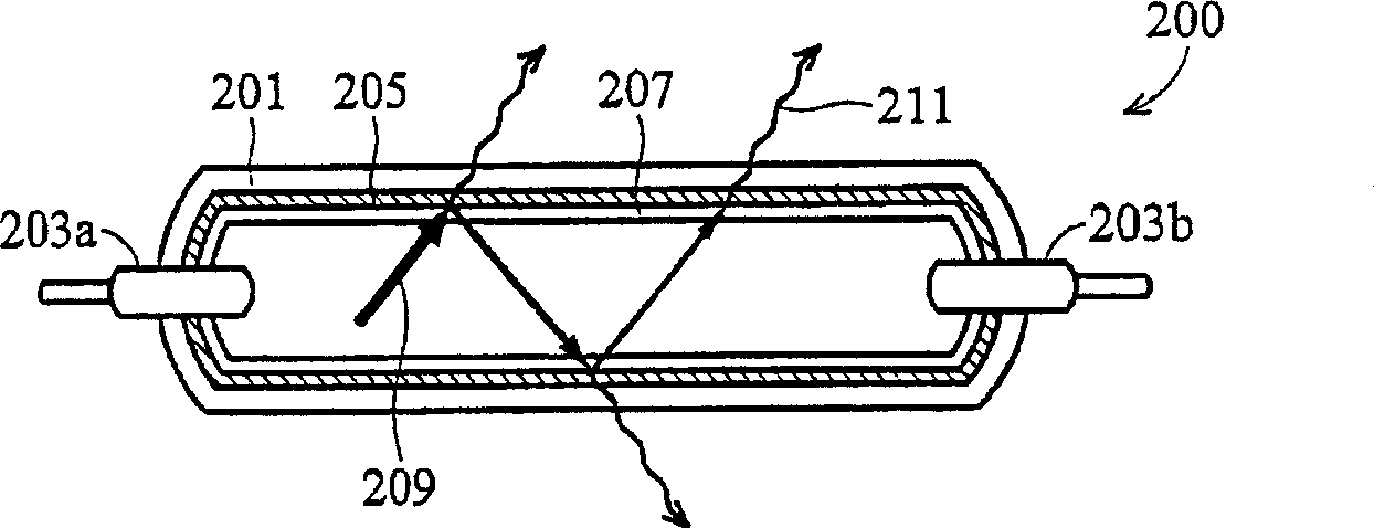 Fluorescent lamp tube and plane lamp