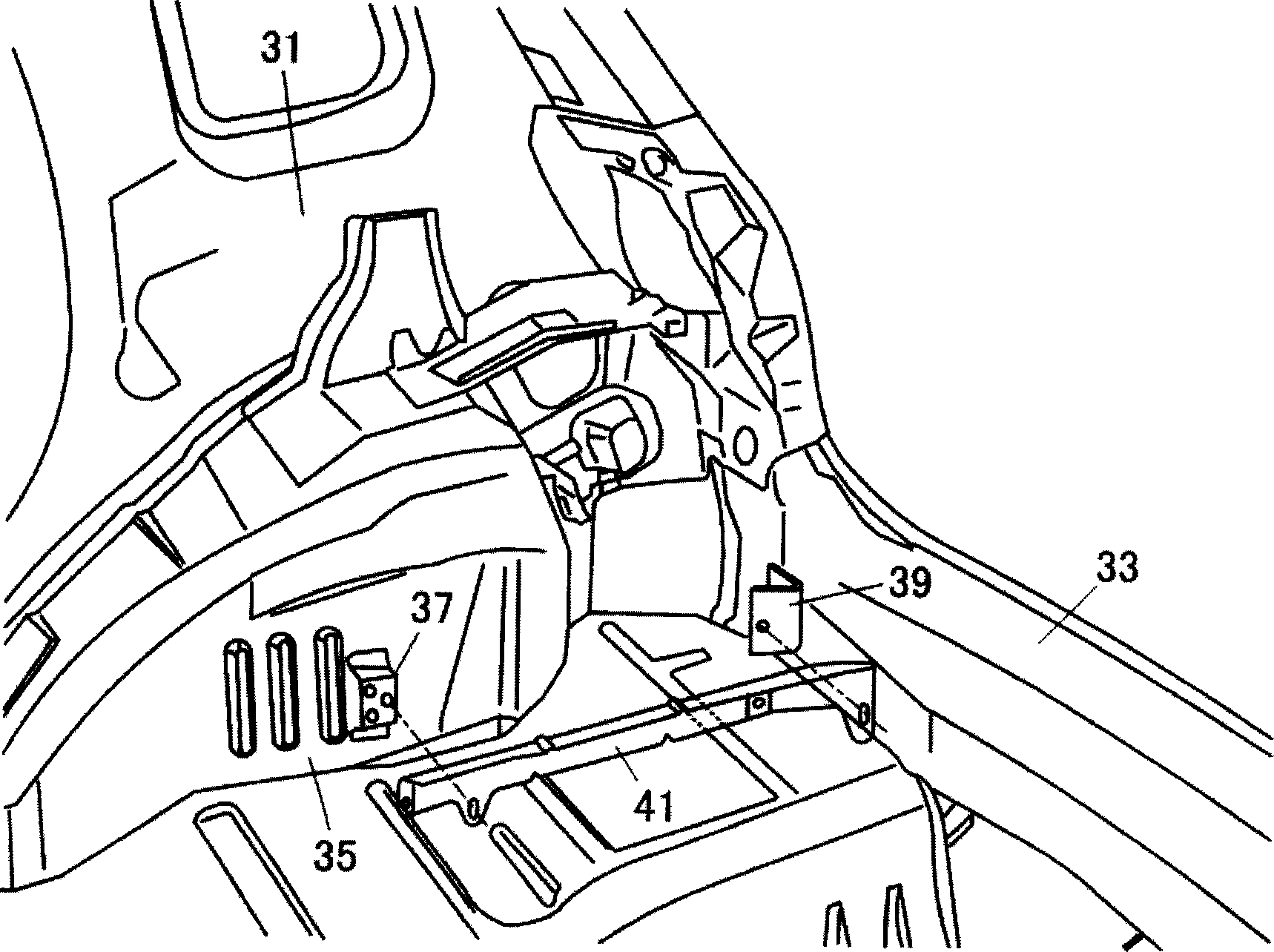 Automobile rear compartment structure