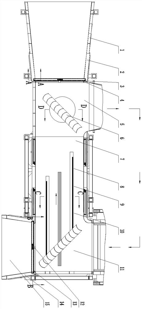 Direct-reflux rapid switching device for large-scale environment wind tunnel