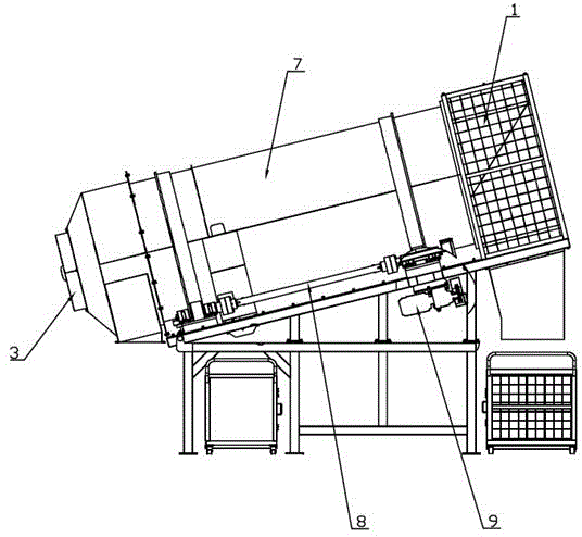 A kind of blowing roller machine