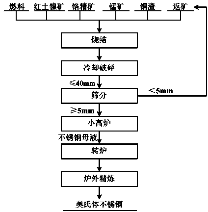 Compact production method of austenitic stainless steel