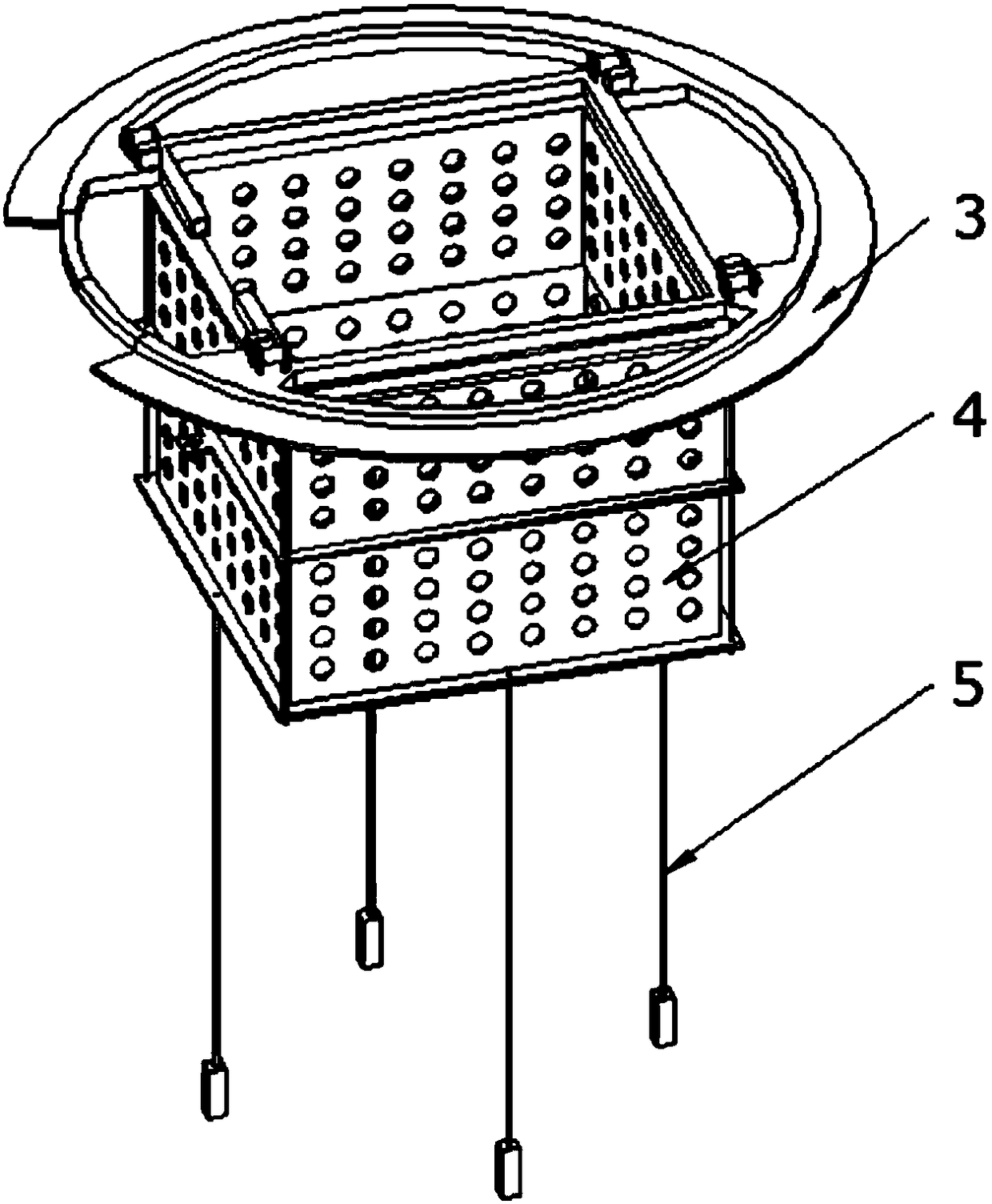 Anti-wave device and working method for floating signal tower