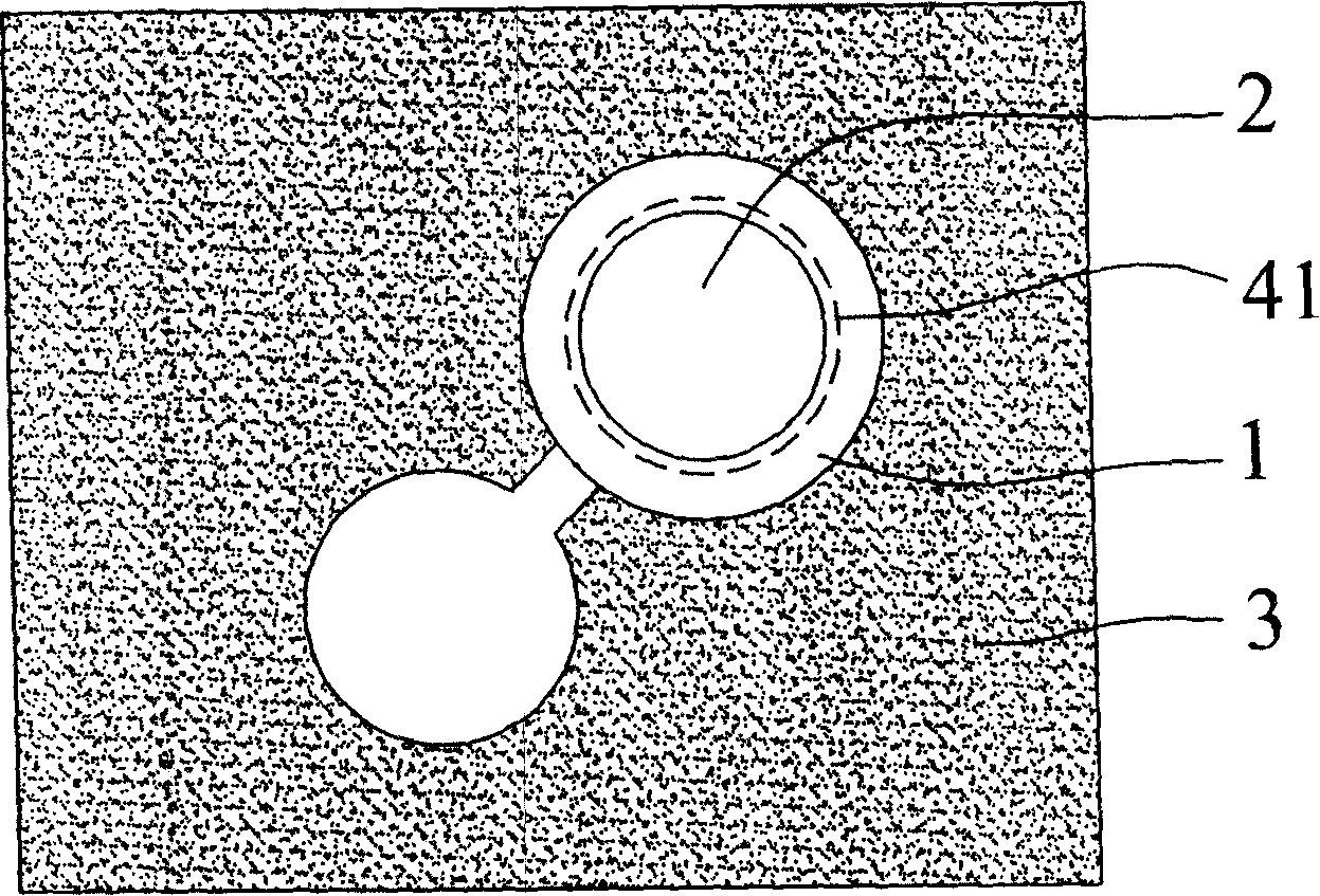 Atoll static release device for enhancing voltage deviation and static damage resistance of enhanced light checker crystal particle