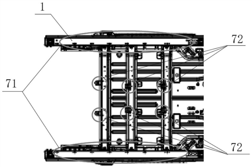 Middle and rear floor framework