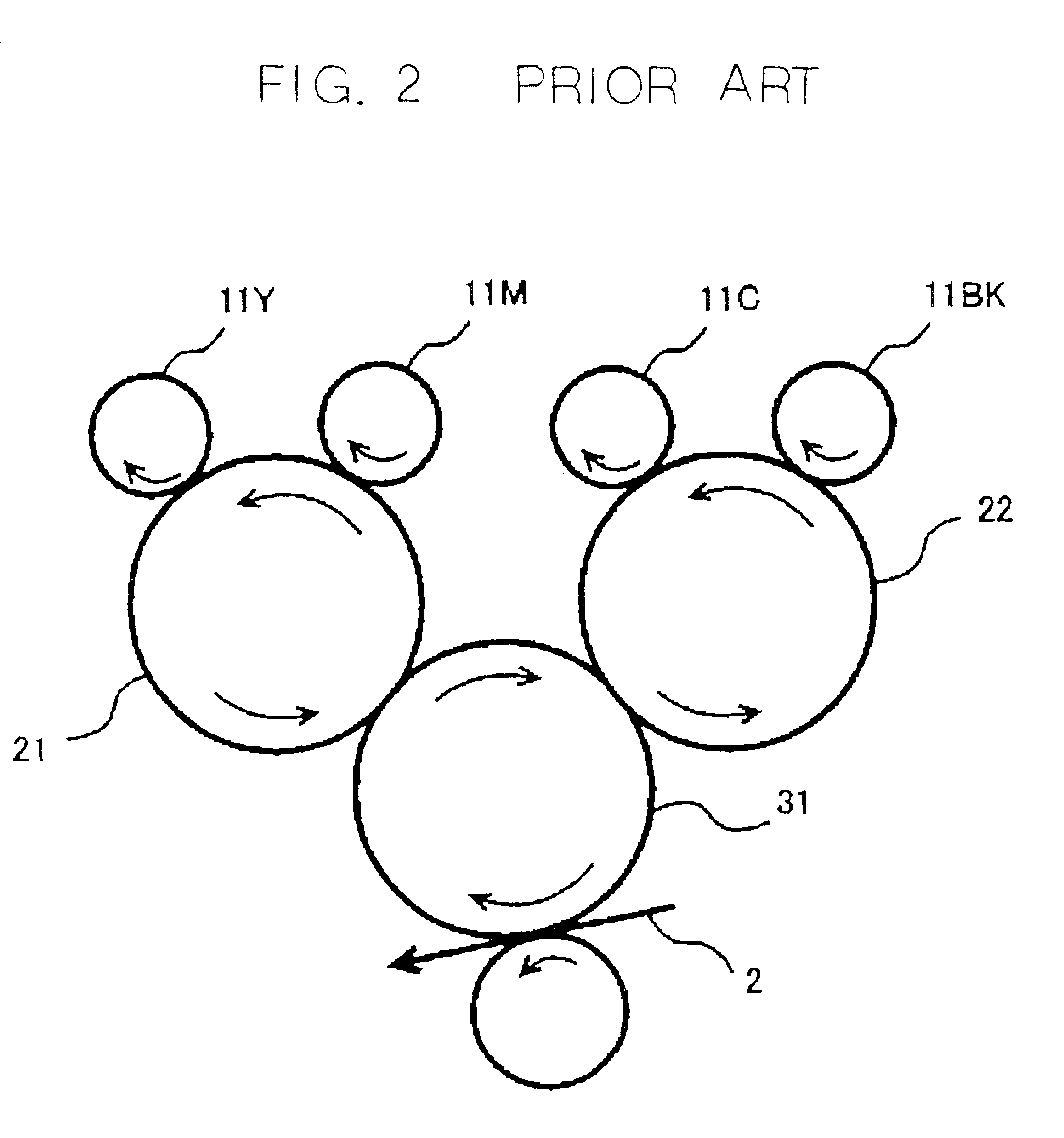 Image forming apparatus with an intermediate image transfer body and provisions for correcting image transfer distortions