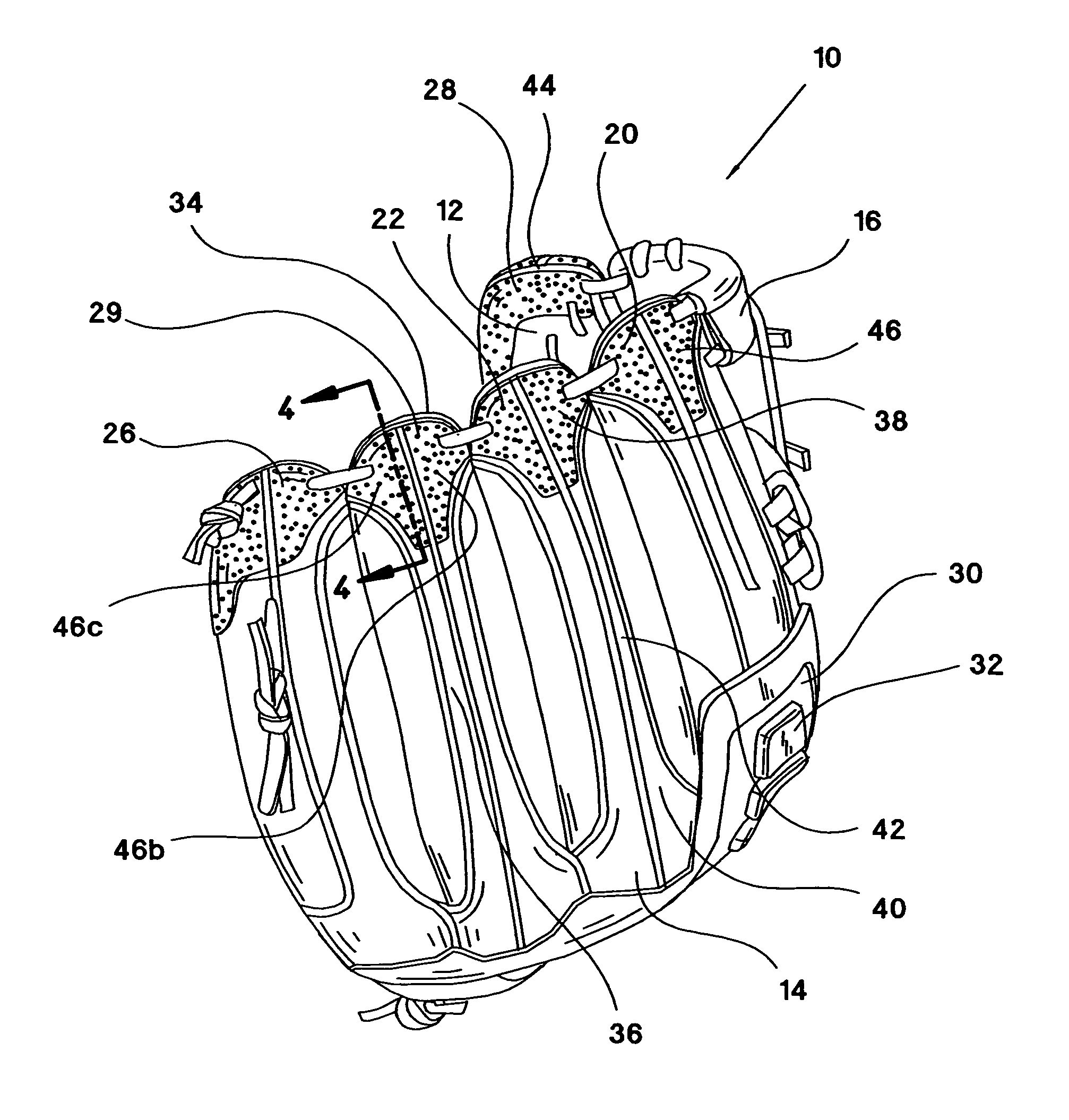 Ball glove formed with abrasion resistant material