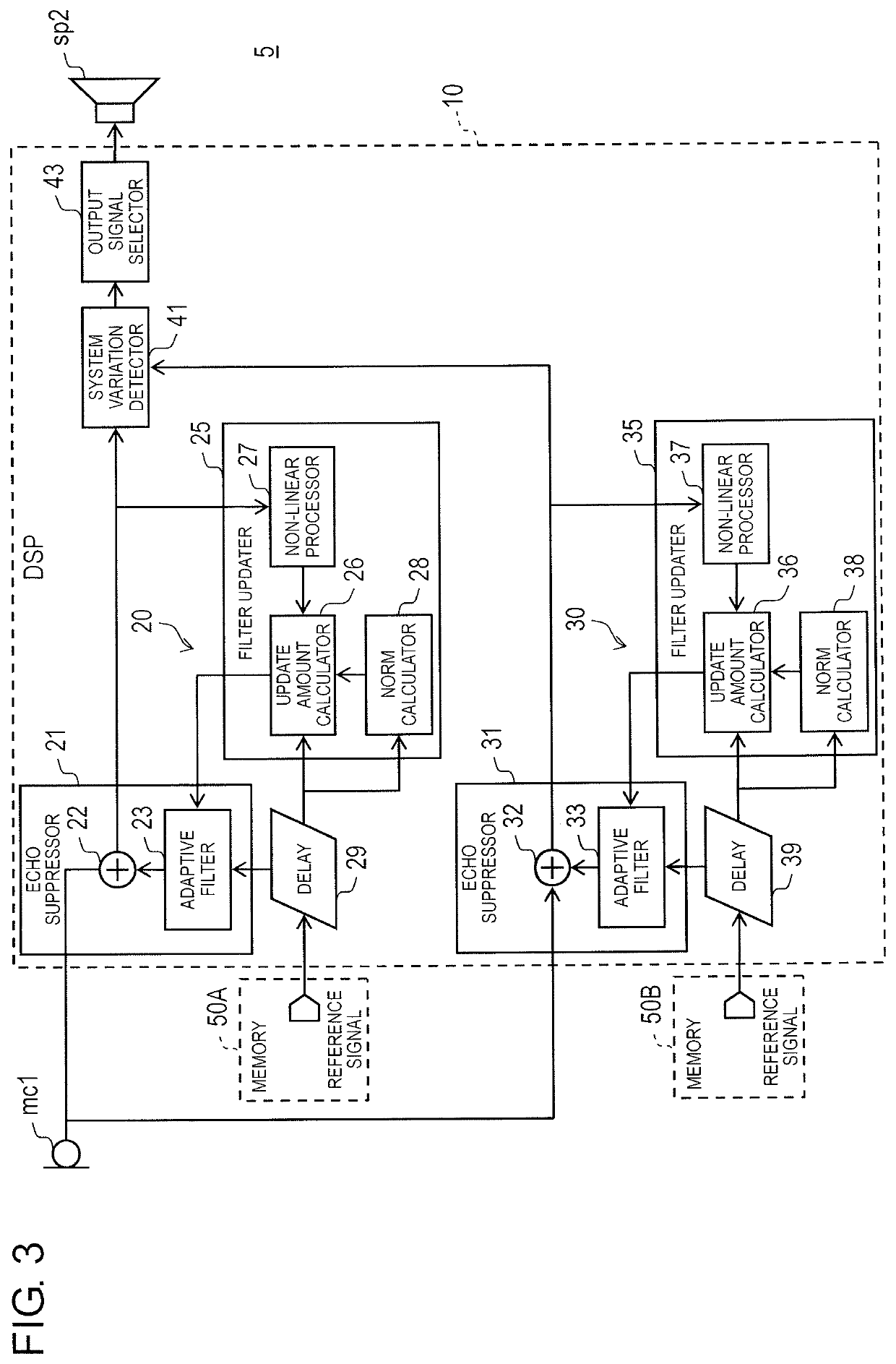 Acoustic echo suppression device and acoustic echo suppression method