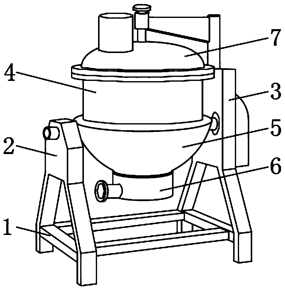 Extraction tank device for soy proteins